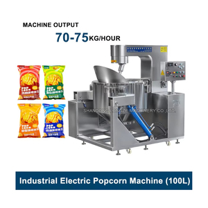 Máquina automática de palomitas de maíz con revestimiento de caramelo a precio barato de fábrica, máquina industrial de inducción eléctrica para hacer palomitas de maíz - Product Image 3