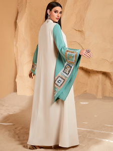 <span class=keywords><strong>Robe</strong></span> de soirée islamique de style modeste pour l'Aïd 2026, <span class=keywords><strong>robe</strong></span> de fête à fleurs, abaya kaftan à manches larges, paillettes, abaya Dubaï, <span class=keywords><strong>robe</strong></span> musulmane - Product Image 5