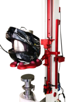 Machine d'essai d'impact pour casque de moto HOTOTECH, testeur d'absorption d'impact sur monorail, EN1078 GB 811 DOT