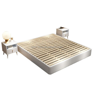 Base de lit abordable pour hôtel 3 étoiles, sur mesure, taille Queen/King, en bois, plateforme Tatami à plancher bas, pour ensembles de chambre d'hôtel - Product Image 6