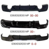 Ekstensi Bumper Belakang Bahan ABS untuk BMW Seri 3 2005-2012 E90 E92 E93 Gaya MP Dengan Lampu Splitter Diffuser Belakang Body Kit