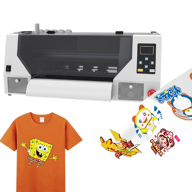 New High Quality A3 A4 30CM Clothing Direct Print Printer Fabrics Pattern logo Printing Dual Printhead DTF Printer