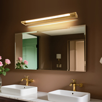 Lampes de miroir LED au design moderne, lampe murale LED d'intérieur, indice de protection IP44, éclairage de salle de bain réglable pour miroir d'hôtel