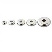 Perles Rondelles Plates en Acier Inoxydable Plaqué Or 18K en Gros pour la Fabrication de Bracelets et Colliers