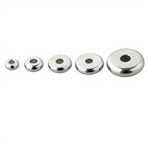 Wholesale 18K Gold Plated Stainless Steel Flat Round Loose <strong>Beads</strong> Rondelles Spacer <strong>Beads</strong> <strong>for</strong> <strong>Bracelet</strong> Necklace Findings - Product Image 2
