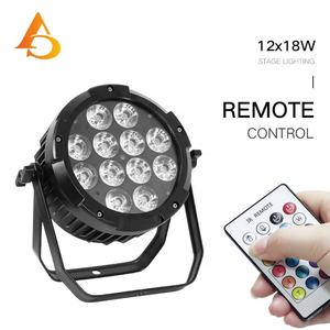 Projecteur LED PAR sans fil à batterie haute puissance 12x18W RGBWA UV 6-en-1 IP65 pour scène - Product Image 1