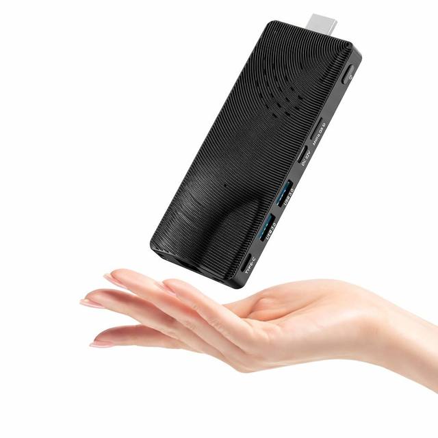 Fanless Quad Core Mini PC Intel Gemini Lake J4105 Windows 11 Pro New 128GB EMMC RJ45 2.5G Business Use Mini Computer Stick