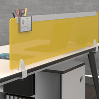 Clip de fixation de panneau réglable en alliage d'aluminium pour séparateur de bureau, sans perçage, pour cloison en verre acrylique, quincaillerie de mobilier