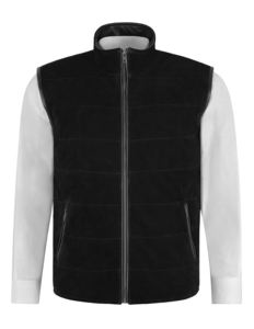Chaqueta de Cuero de Ante Vacuno Negro 100% Genuino Personalizada para Hombre con Detalles de Flecos, Marca Privada OEM/ODM, Estilo Occidental Vintage - Product Image 1