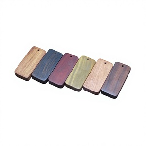 Colliers en gros L001S, breloques vierges pour gravure laser, accessoires, étiquettes en bois semi-finies, cadeaux promotionnels d'entreprise - Product Image 1