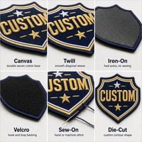 Badge personnalisé avec logo, patch en tissu chenille 3D alphabet, découpe à la presse, bordure surjetée, thermocollant pour casquettes et vestes, OEM