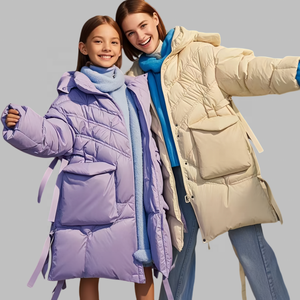 OEM Design originale da donna piumino d'oca imbottito invernale colorato soffice piumino Casual da esterno cappotto personalizzato piumino - Product Image 5