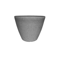 Pot de fleurs noir Starry Sparkle de 20 pouces, grand calibre, durable, léger, en plastique PP, avec trou de drainage pour la maison et le jardin