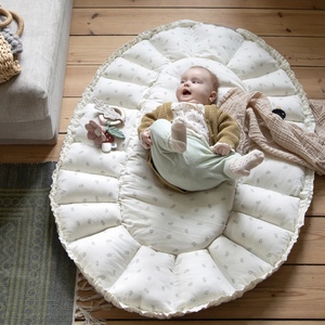 Tapis de jeu détachable 3 en 1 de haute qualité nid de lit personnalisé pour nouveau-né avec poignées 100% coton 0-12 mois nouveau-né doux lit de transport pour bébé - Product Image 5