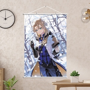 The genshin เกมสายฟ้าทั่วไปทั่วไป <span class=keywords><strong>Zhong</strong></span> Li ภาพวาดผ้าใบถ่ายโอนความร้อนแบนเนอร์ตกแต่งขนาดหลายขนาด - Product Image 5