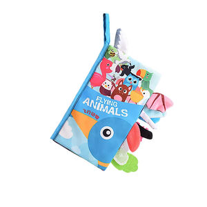 <span class=keywords><strong>Libro</strong></span> de Tela Sensorial Suave <span class=keywords><strong>3D</strong></span> de SeaMind con Animales y Colas de Dinosaurio, para Bebés de 3 a 6 Meses, <span class=keywords><strong>Libro</strong></span> de Actividades Tranquilas para Cochecito - Product Image 1