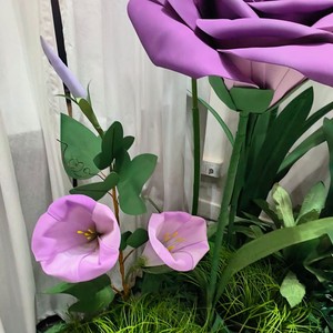 Vendita calda personalizzata <span class=keywords><strong>fiori</strong></span> artificiali viola di alta qualità moderna <span class=keywords><strong>fiori</strong></span> artificiali gruppo - Product Image 3