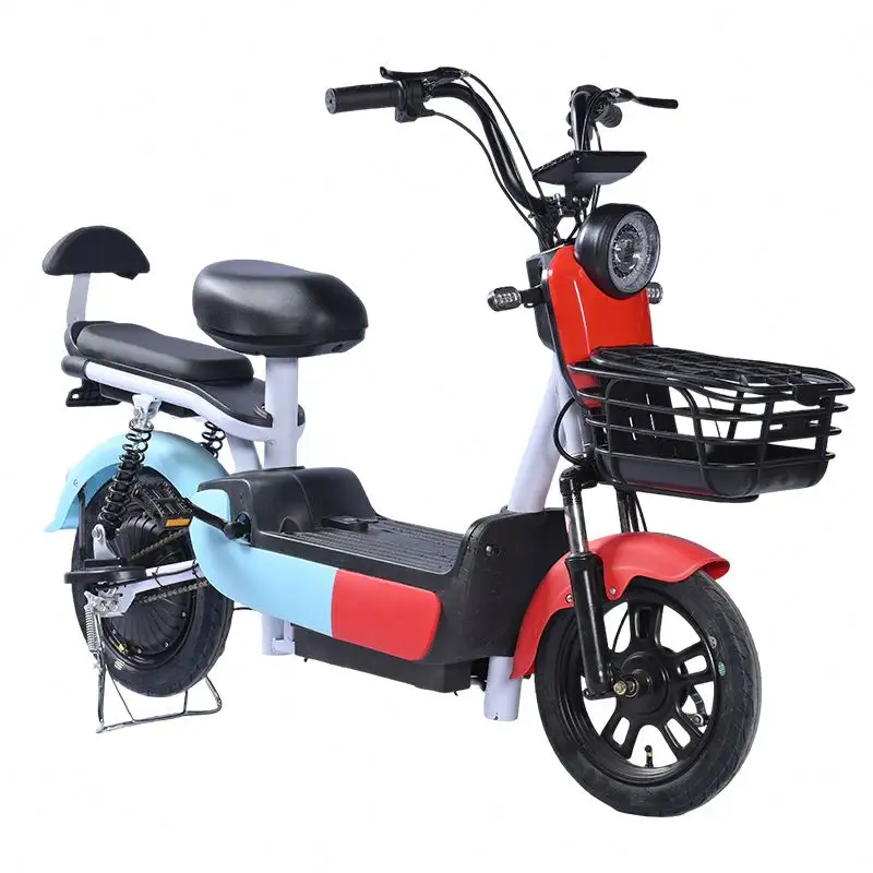 Fabrika fiyat düşük gürültü 3 hız 14 inç Ebike 48V 350W fırçasız bisiklet elektrikli