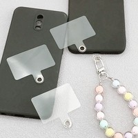 Casing HP pengganti bening Universal, casing Lanyard Patch tali gantungan ponsel dapat dilepas, Tab Tether untuk iPhone
