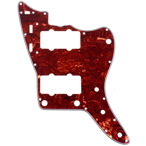 Pickguard de <span class=keywords><strong>guitare</strong></span> Jazz Master 4 plis <span class=keywords><strong>vintage</strong></span> Tortoise 13 trous pour guitares FD US JM avec humbucker PAF - Product Image 1