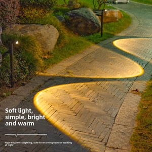 Nuova Lampada <span class=keywords><strong>Solare</strong></span> <span class=keywords><strong>da</strong></span> <span class=keywords><strong>Giardino</strong></span> Regolabile in Altezza con Grado di Protezione IP55 per Decorazione Esterna e Illuminazione Stradale - Product Image 1