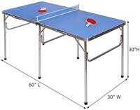 Équipement de ping-pong standard mobile intérieur/extérieur à double pliage pour table de ping-pong