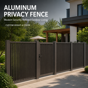 Clôture ornementale en aluminium de haute qualité, résistante à la corrosion, élégante, pour l'extérieur de la villa, barrière de sécurité extérieure - Product Image 1