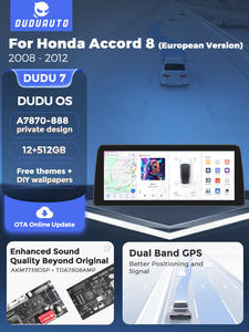 MEKEDE DUDU7 7870 Autoradio multimédia GPS pour voiture avec Car-<span class=keywords><strong>play</strong></span> pour écran 12,3 pouces pour Honda Accord 8 version européenne <span class=keywords><strong>2008</strong></span> - 2012 - Product Image 6