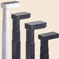 Colonnes de levage à hauteur réglable, colonnes de levage à double moteur avec système de transmission silencieux pour bureaux à domicile et au bureau