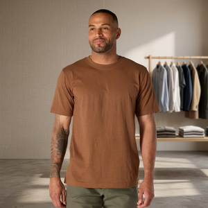 T-shirt pour homme en coton 100% de haute qualité, 260 g/m², imprimé animal, renne amusant, basique, doux, léger, noir, vente en gros - Product Image 2