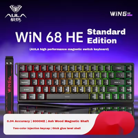 Clavier de jeu AULA WIN68 HE 65% filaire à montage sur joint, 68 touches, interrupteurs à effet Hall, clavier mécanique