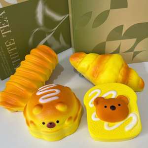 Jouets en peluche à presser, jouets anti-stress, jouets moelleux super doux, kawaii, pain de boulangerie, PU, rebond lent, jouet anti-stress, cadeau - Product Image 4