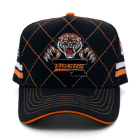 Casquettes en maille personnalisées avec broderie et impression, 5 panneaux, profil haut, style country, casquettes de camionneur à visière sandwich, Australie