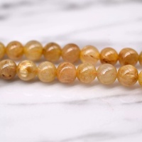 2025 vente chaude blonde cristal pierre perles 6-10mm cheveux clairsemés gaufrette bouddhiste bijoux à bricoler soi-même Bracelet accessoires espace perles