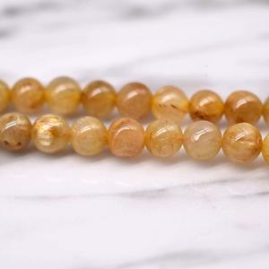 2025 vente chaude blonde cristal pierre perles 6-10mm cheveux clairsemés gaufrette bouddhiste bijoux à bricoler soi-même Bracelet accessoires espace perles - Product Image 4