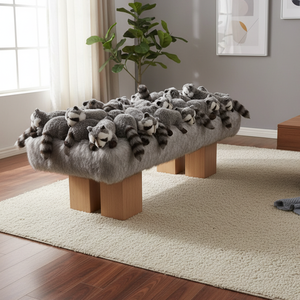 Fauteuil en peluche de luxe personnalisé en forme d'animal créatif, canapé pivotant, meuble d'appoint pour salon - Product Image 6