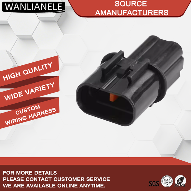 2Pin Male Waterproof Plugs for Automotive Sensors PK501-02020
