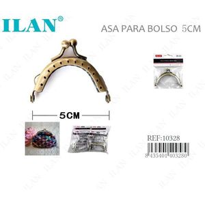 Fibbia per manico borsa Ilan 5 cm, accessori in metallo per borse - Product Image 1