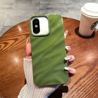 Coque de téléphone antichoc pour iPhone X / XS, couleur unie, texture ondulée, en TPU, vente flash