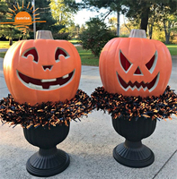 Citrouille en plastique géante personnalisable en fibre de verre pour Halloween Décorations pour la maison pour les fêtes et les événements en plein air