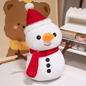 Jouets en peluche de Noël Père Noël Poupée en peluche Renne Animal en peluche Bonhomme de neige Ensemble d'animaux en peluche de Noël pour garçons et filles - Product Image 6