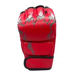 New Arrival Muay Thai Boxing Gloves MMA Design Your Own New Professional Kickboxing Gear Leather Set Boxing Gloves