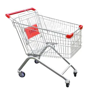 120 kg capacity heavy duty 100 mm wheel size super market trolleys