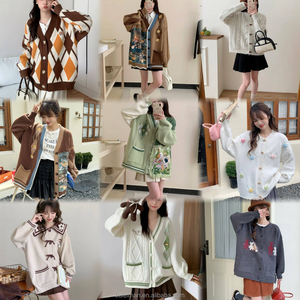 Cárdigan Largo de Punto para Mujer con Bolsillos, Estilo Casual, Holgado, Suave, de Algodón, Ligero y Delgado - Product Image 3