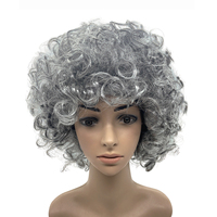 Perruque synthétique courte bouclée et moelleuse pour femme, perruque naturelle douce pour tous les jours, fête, cosplay, costume