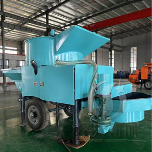 เครื่องผสมคอนกรีตแบบเคลื่อนที่ ไฟฟ้า แบบปากแบน สำหรับผสมคอนกรีต แอสฟัลต์ ทราย ปูนซีเมนต์ ใช้เครื่องยนต์ดีเซล พร้อมปั๊ม - Product Image 4