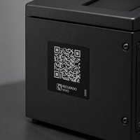 Étiquette en aluminium personnalisée durable avec code QR, numéro de série unique, anti-contrefaçon, écologique, gravée au laser pour le suivi des actifs