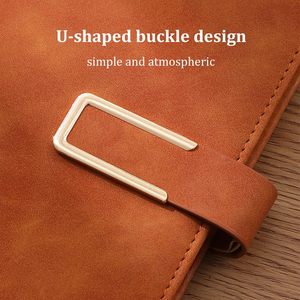 Custom logo Hardcover Notebook <b>A5</b> Pu Leather Hardcover Gift Unique Notebook Journal Plan Book - Product Image 3