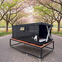 P-Show Tente de toit pop-up électrique en fibre de carbone tout-terrain pour camionnettes RVs et Sprinter 4x4 pour voiture, camping sur le toit