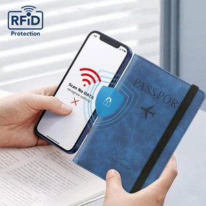 Tarjetero de Cuero para Pasaporte, Porta Pasaportes de Lujo, Cartera de Cuero para Tarjetas, Funda para Pasaporte - Product Image 1